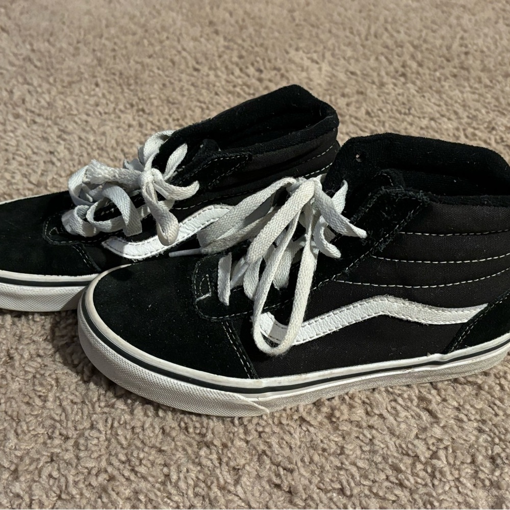 Vans Shoes Kids 2 Sneakers Sk8 Hi Casual Skate Suede Canvas Black Active Sport